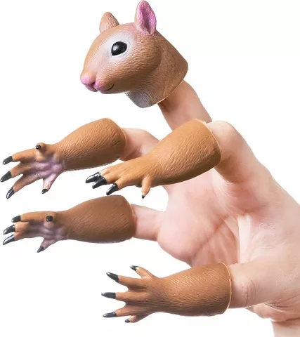Squirrel Finger Hand Puppet